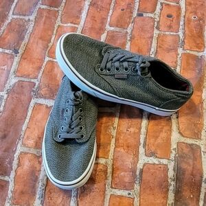Vans Authentic Lo Pro Grey Herringbone Tweed Low Top Sneakers Women’s Size 7
